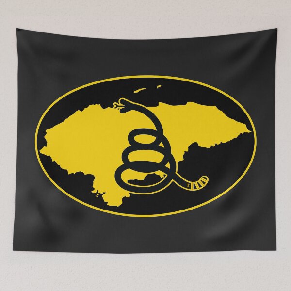 Item preview, HONDURAS - Freedom Is The Superpower - Modern Gadsden Snake Flag - Dont Tread On Me design designed and sold by pelagio.