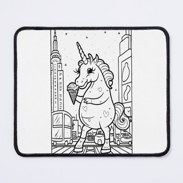 Item preview, Unicorn Eats Ice Cream In New York! designed and sold by Takin-Thepiss.