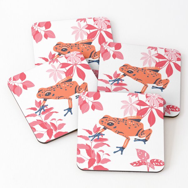 Item preview, Tropical Frog in Jungle (Orange) designed and sold by QualityPostings.