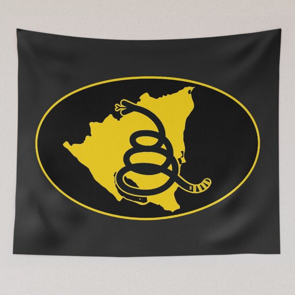 Item preview, NICARAGUA - Freedom Is The Superpower - Modern Gadsden Snake Flag - Dont Tread On Me design designed and sold by pelagio.