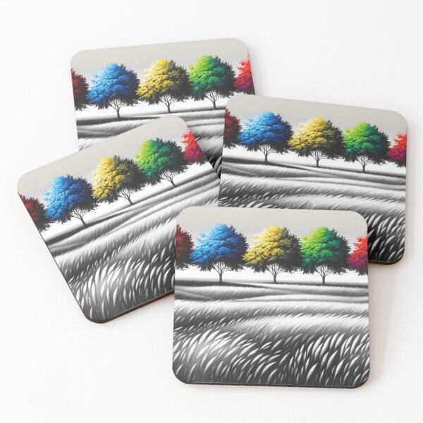 Item preview, Abstract Colorful Tree Wall Art designed and sold by TheScruffyGoose.