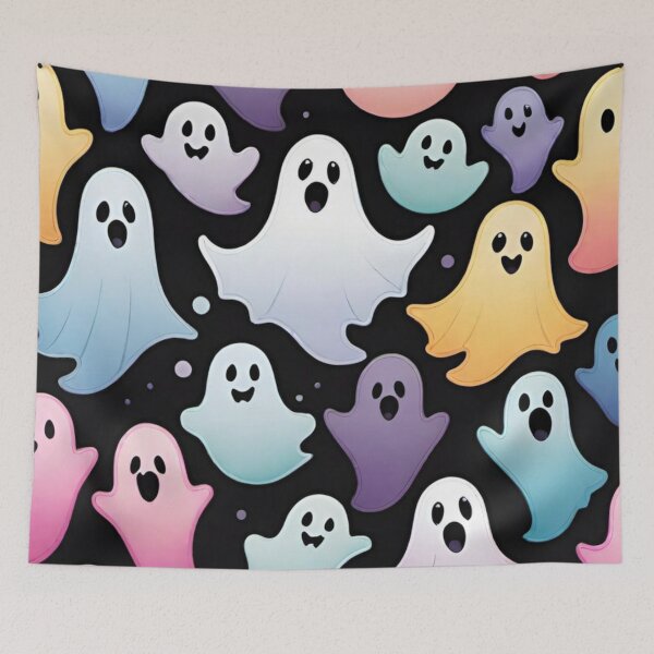 Item preview, Adorable Ghostly Gathering designed and sold by LyssasMindArt.