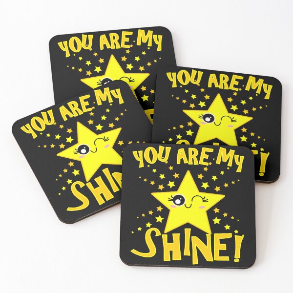 Item preview, Cute Smiling Yellow Twinkle Star "YOU ARE MY STARSHINE" designed and sold by HoppRock.