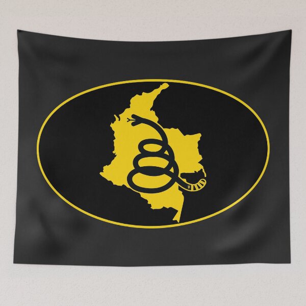 Item preview, COLOMBIA - Freedom Is The Superpower - Modern Gadsden Snake Flag - Dont Tread On Me design designed and sold by pelagio.