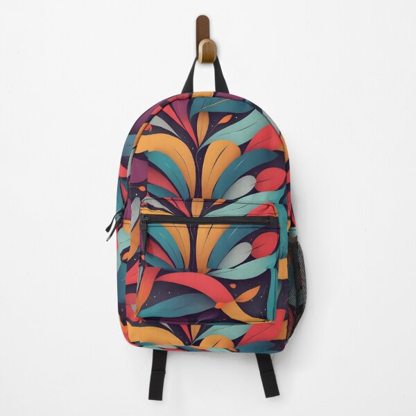Item preview, Colorful Leaf Waves designed and sold by KaviPatterns.