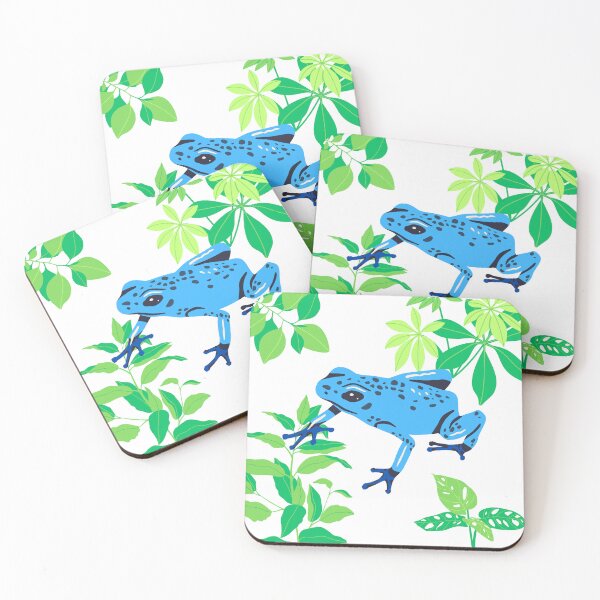 Item preview, Tropical Frog in Jungle (Blue) designed and sold by QualityPostings.