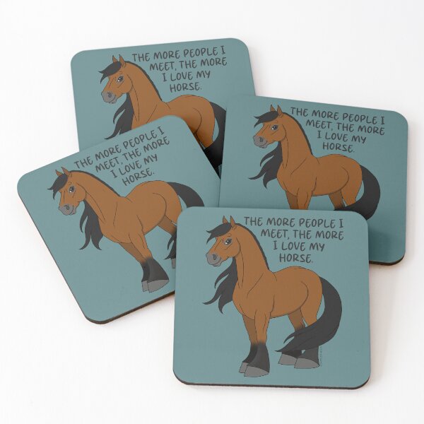 Item preview, The More People I Meet, The More I Love My Horse designed and sold by DappledMoon.
