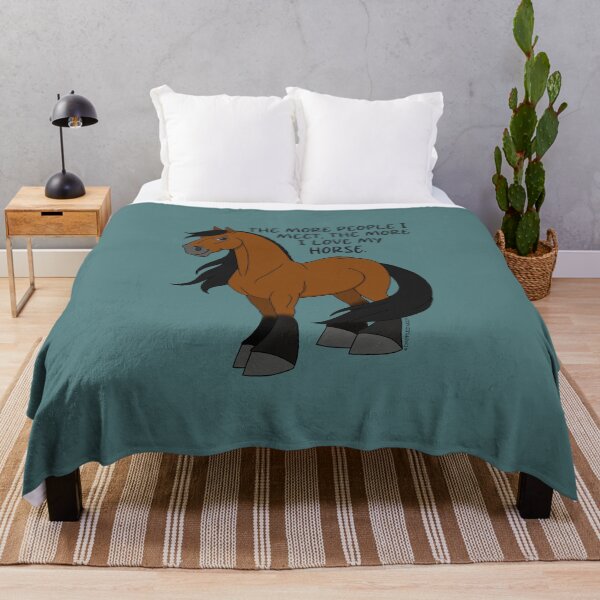 Item preview, The More People I Meet, The More I Love My Horse designed and sold by DappledMoon.