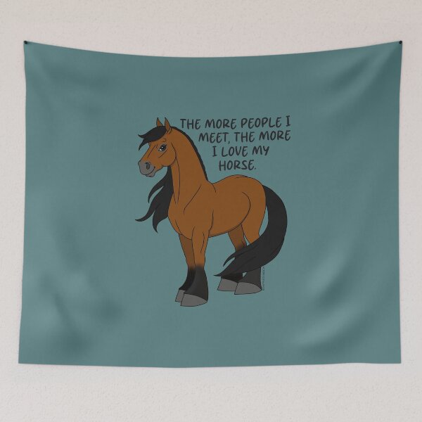 Item preview, The More People I Meet, The More I Love My Horse designed and sold by DappledMoon.