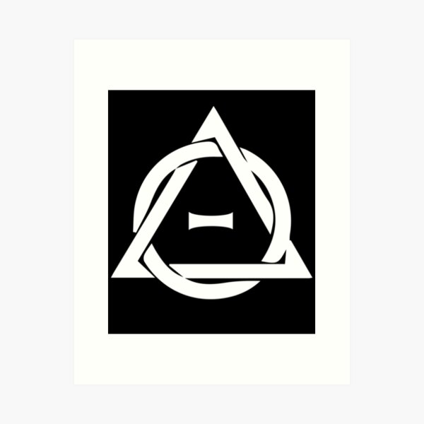 PD (ytb) Theta-Delta Therian Symbol WHITE Art Print for Sale by PD Therian