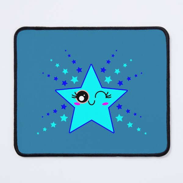 Item preview, Cute Smiling Blue Twinkle Star Shining designed and sold by HoppRock.