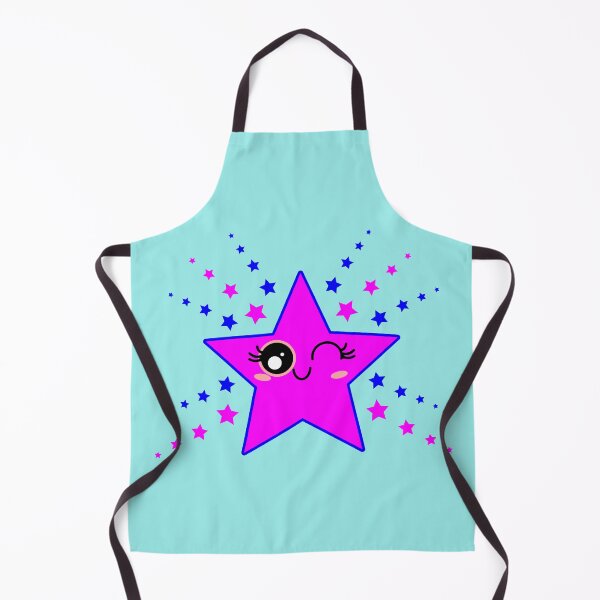 Item preview, Cute Smiling Blue and Pink Twinkle Star Shining designed and sold by HoppRock.