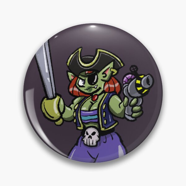 Item preview, Space Pirate Goblin Girl Buccaneer designed and sold by BowlerHatBazzar.