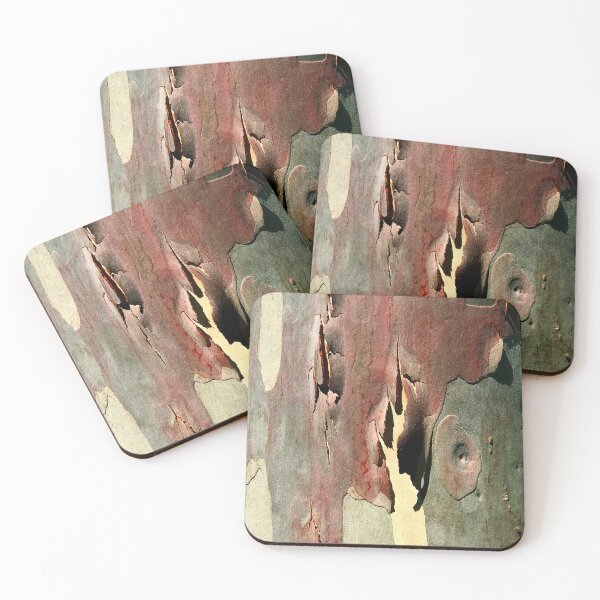 Item preview, Exquisite Dark Reds And Green Tree Bark Art designed and sold by DEC02.