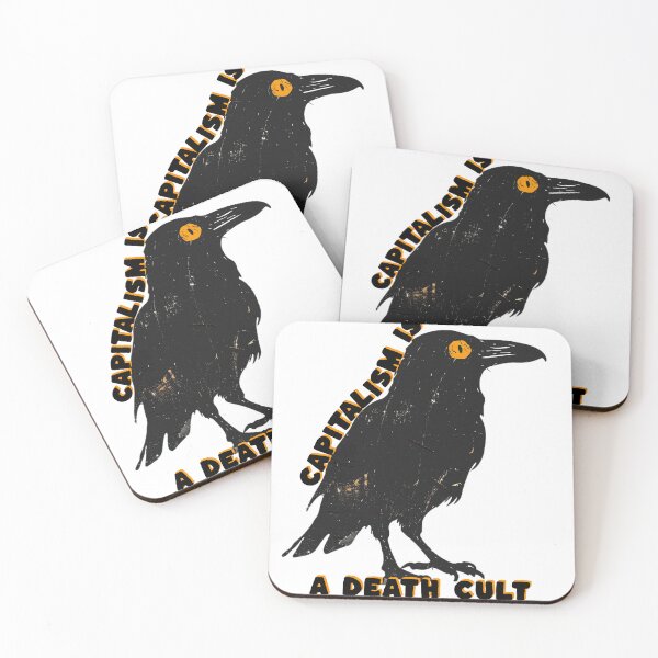 Item preview, Capitalism is a death cult Raven artwork designed and sold by Spellhound.