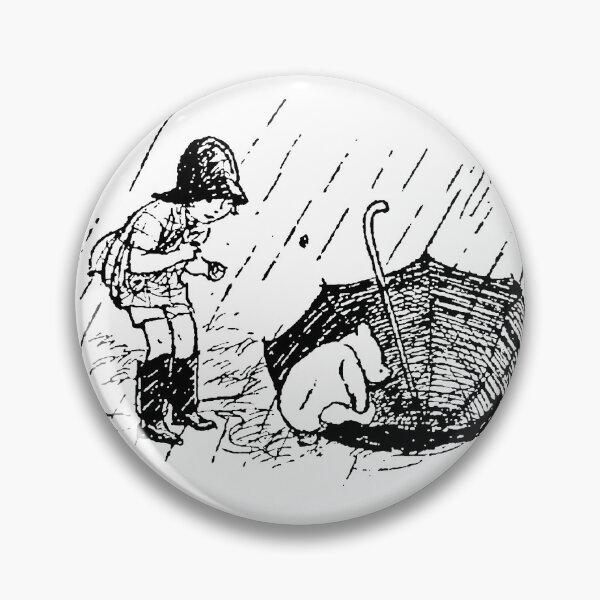 Item preview, Christopher Robin and Winnie the Pooh in the Rain designed and sold by Amy Olsen.