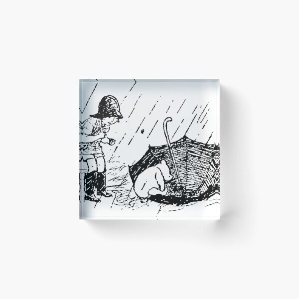 Item preview, Christopher Robin and Winnie the Pooh in the Rain designed and sold by Amy Olsen.