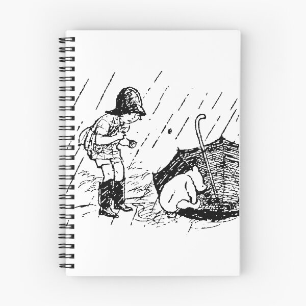 Artikelvorschau, Christopher Robin und Winnie Puuh im Regen entworfen und verkauft von Amy Olsen.