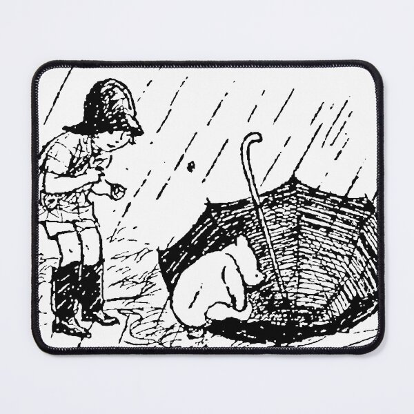Item preview, Christopher Robin and Winnie the Pooh in the Rain designed and sold by Amy Olsen.
