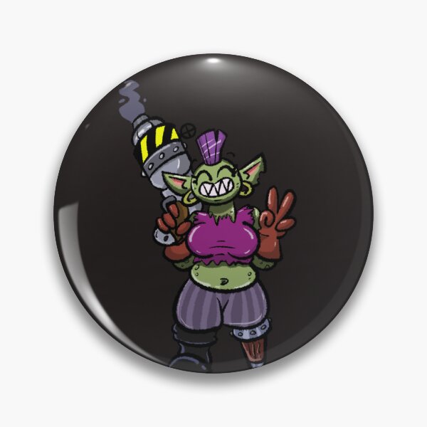 Item preview, Space Pirate Goblin Gal with Big Bazooka and Mowhawk designed and sold by BowlerHatBazzar.