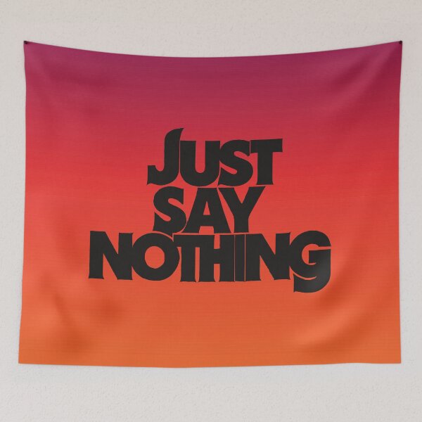 Item preview, Retro 80s-Inspired 'Just Say Nothing' Poster for Unique Wall Art designed and sold by SorryFrog.