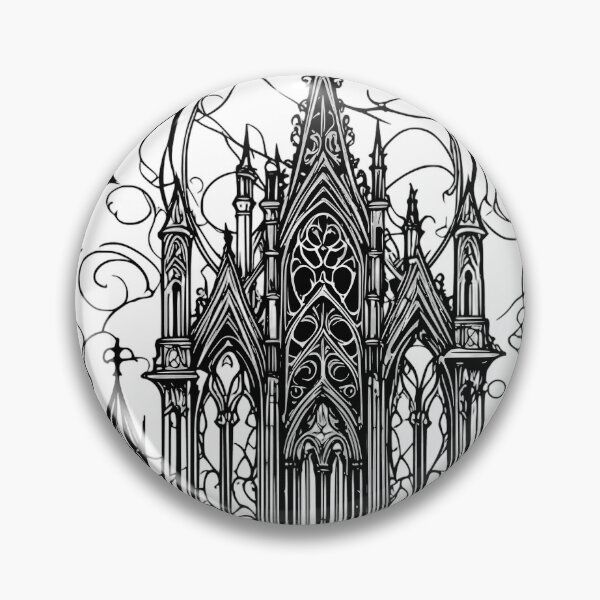 Item preview, Gothic Haunted Mansion Pencil Drawing designed and sold by Travelcases.