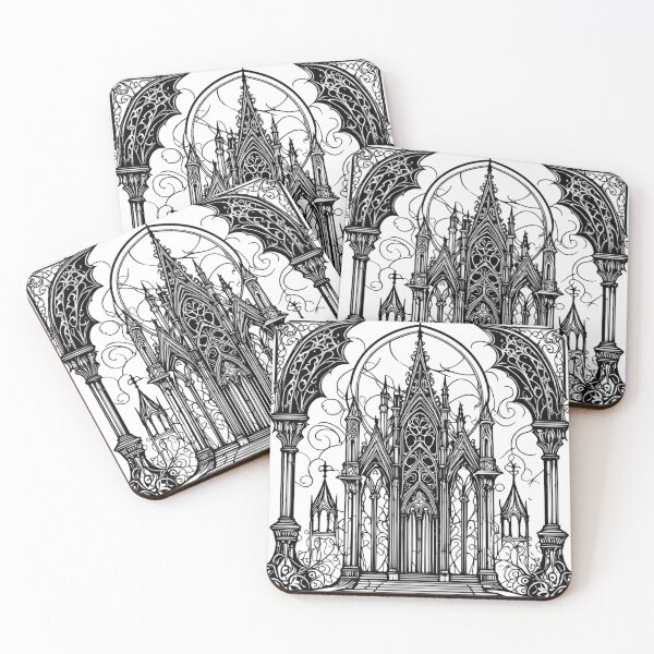 Item preview, Gothic Haunted Mansion Pencil Drawing designed and sold by Travelcases.