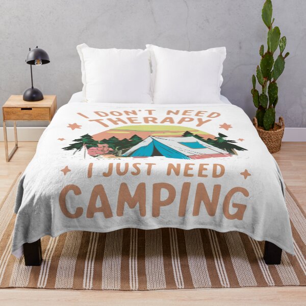 Item preview, I don't need therapy, I just need camping. designed and sold by LaughingProf.