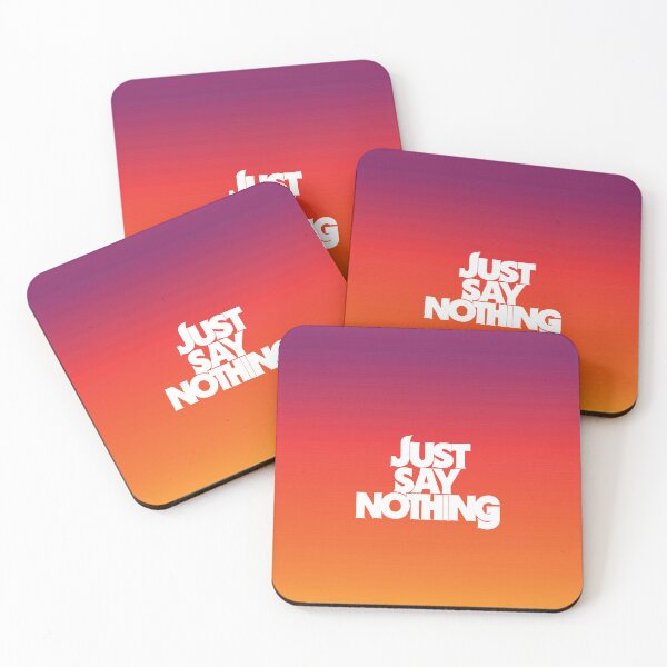 Item preview, Retro 80s-Inspired 'Just Say Nothing' Poster for Unique Wall Art - White Text designed and sold by SorryFrog.