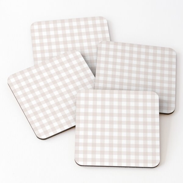 Item preview, Beige Gingham Pattern designed and sold by ennbe.