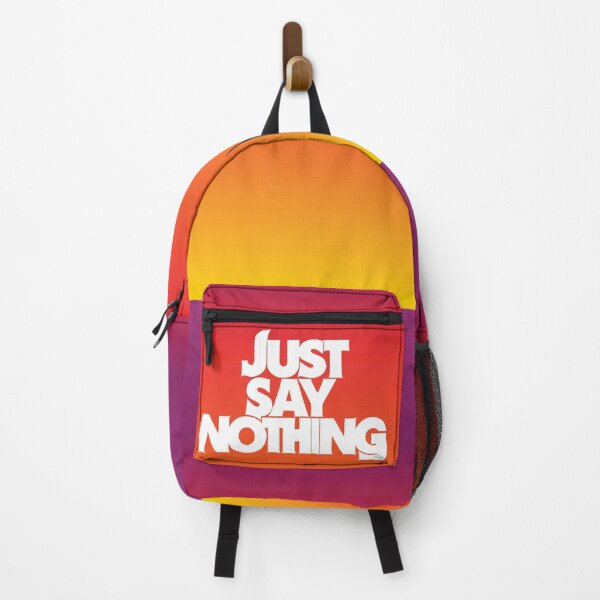 Item preview, Retro 80s-Inspired 'Just Say Nothing' Poster for Unique Wall Art - White Text designed and sold by SorryFrog.