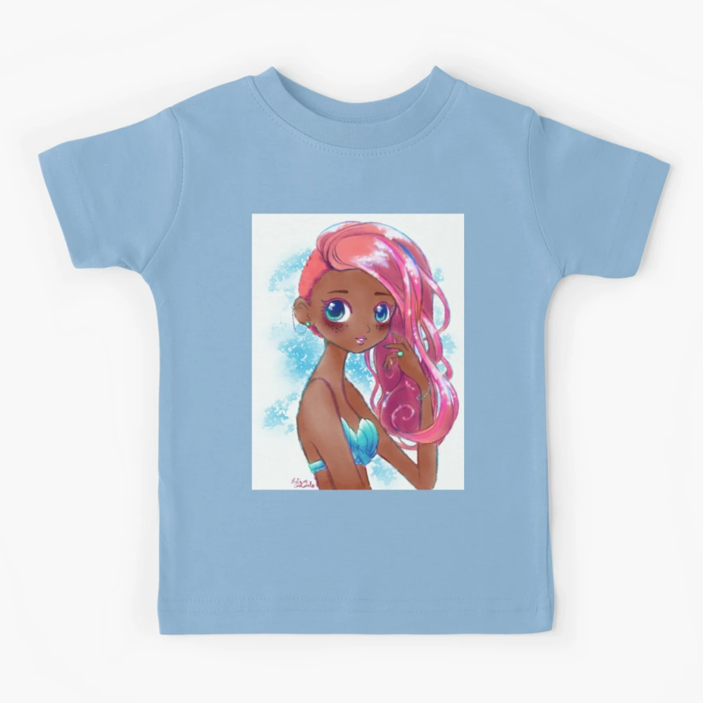 Camiseta para niños for Sale con la obra «Linda Kawaii Mermaid