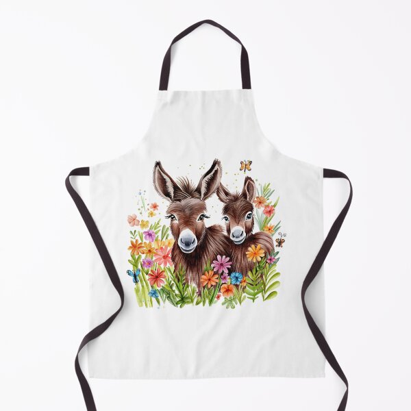 Item preview, Donkeys in Meadow of Flowers designed and sold by HushTheMoon.