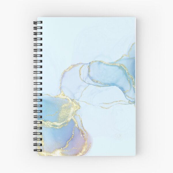 Item preview, Baby Blue & Gold Marble Print  designed and sold by Julia McMullen.
