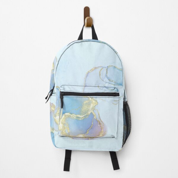 Item preview, Baby Blue & Gold Marble Print designed and sold by Julia McMullen.