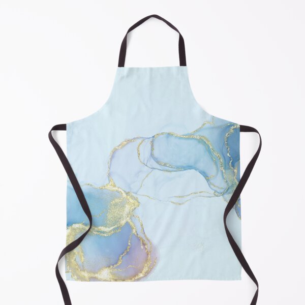 Item preview, Baby Blue & Gold Marble Print designed and sold by Julia McMullen.