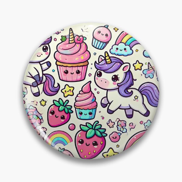 Item preview, Cute Unicorn and Cupcake Party Design designed and sold by KawaiiCherryPie.