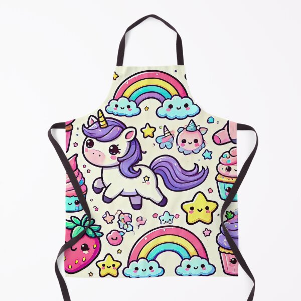 Item preview, Cute Unicorn and Cupcake Party Design designed and sold by KawaiiCherryPie.