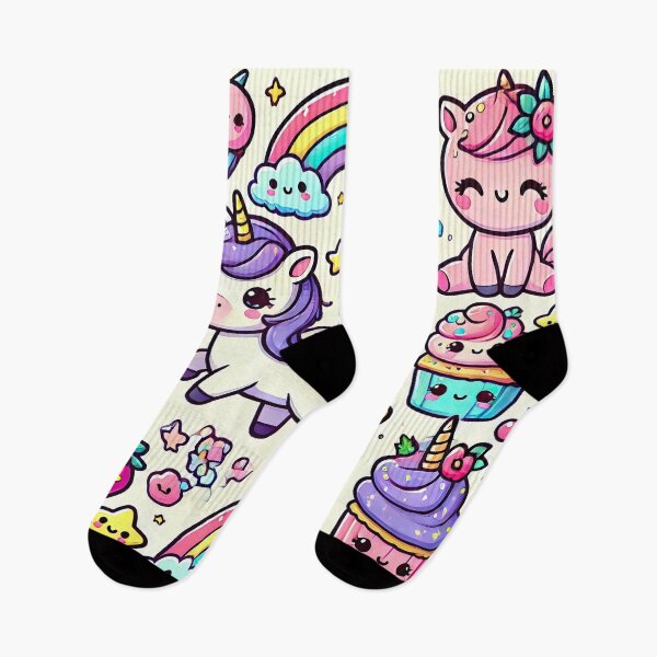 Item preview, Cute Unicorn and Cupcake Party Design designed and sold by KawaiiCherryPie.