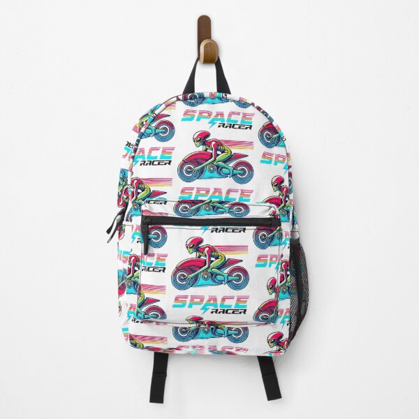 Item preview, Retro Space Racer Alien on Motorcycle - Vintage Sci-Fi Adventure designed and sold by KawaiiCherryPie.