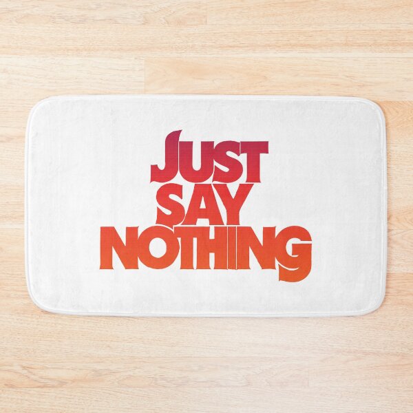 Item preview, Sunset Text - Retro 80s-Inspired 'Just Say Nothing' Poster for Unique Wall Art  designed and sold by SorryFrog.