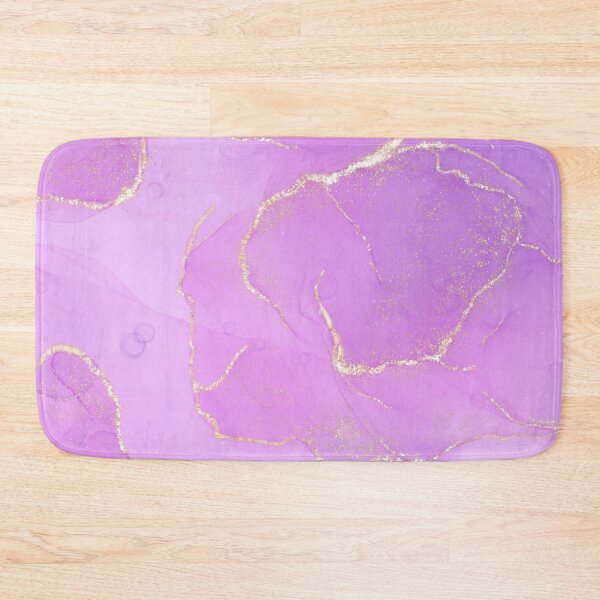 Item preview, Purple and Gold Marble Print  designed and sold by Julia McMullen.