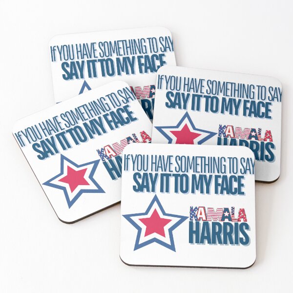 Item preview, Say it to my Face Kamala Harris 2024 Election Support designed and sold by USAGoat.