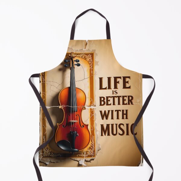 Item preview, Life Is Better With Music Violin Music Quote designed and sold by TheArtOfPat.