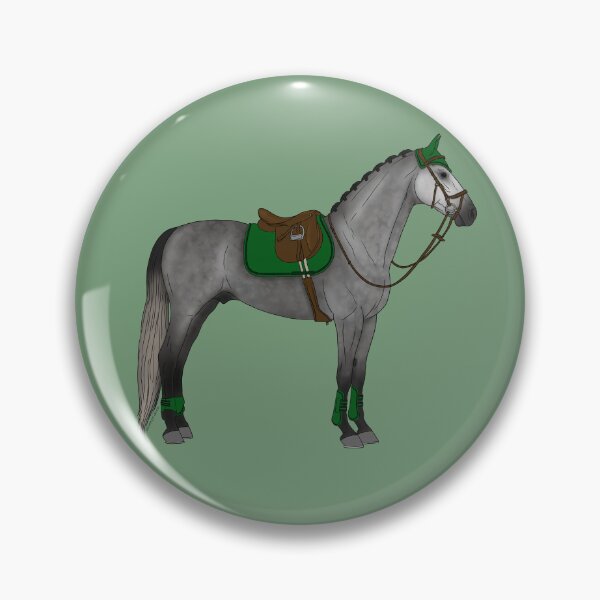 Item preview, Dappled Gray Jumper Horse in Green Accessories designed and sold by DappledMoon.