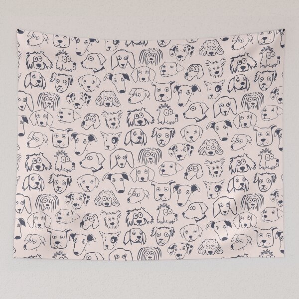 Item preview, Dog faces pattern designed and sold by SaryandSaff.