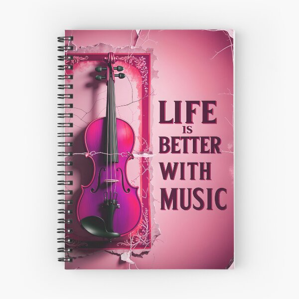 Item preview, Life Is Better With Music Violin Music Quote designed and sold by TheArtOfPat.