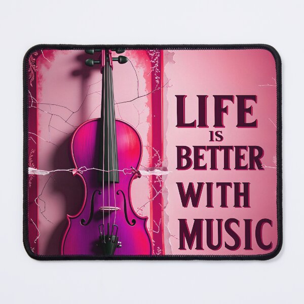 Item preview, Life Is Better With Music Violin Music Quote designed and sold by TheArtOfPat.