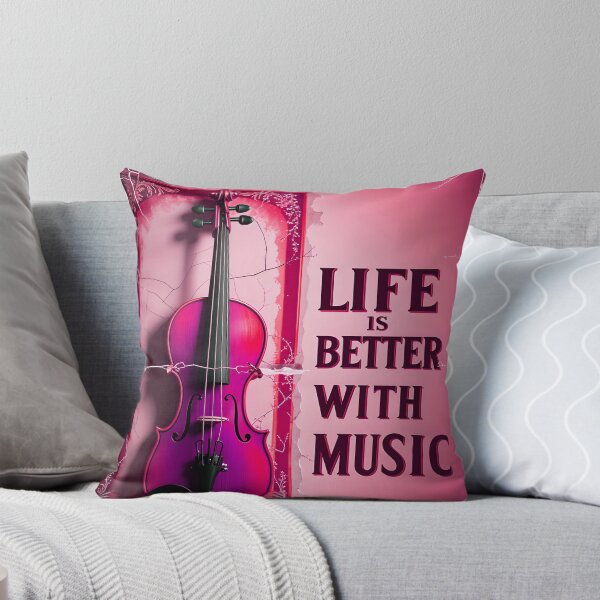 Item preview, Life Is Better With Music Violin Music Quote designed and sold by TheArtOfPat.