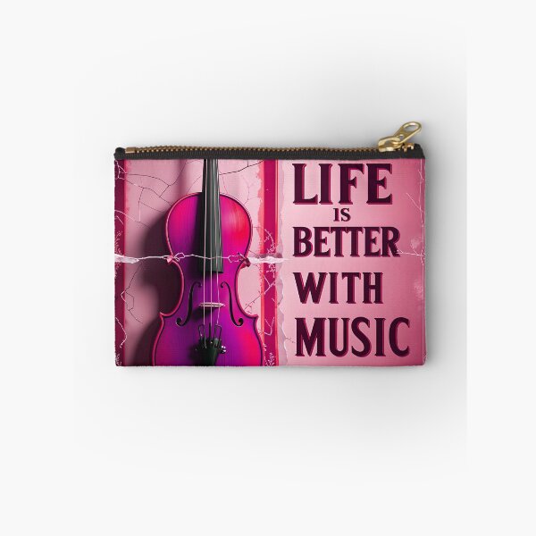 Item preview, Life Is Better With Music Violin Music Quote designed and sold by TheArtOfPat.